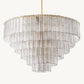 SIRENE CLEAR GLASS ROUND CHANDELIER 41"