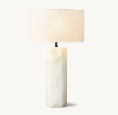 SAREZZO STONE HEXAGONAL TABLE LAMP