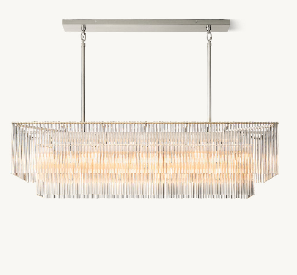 AMADEO RECTANGULAR CHANDELIER 54"