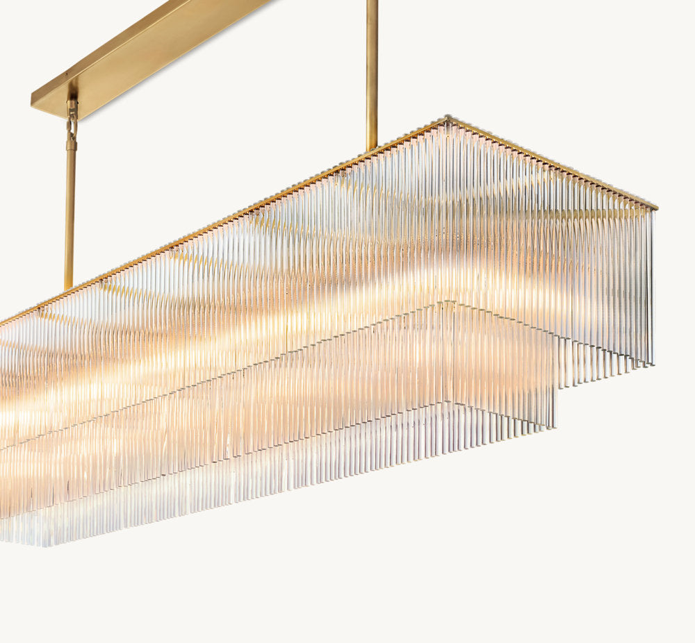 AMADEO RECTANGULAR CHANDELIER 72"