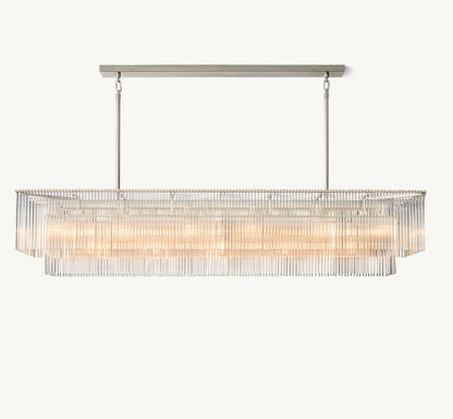 AMADEO RECTANGULAR CHANDELIER 72"