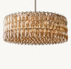 CHIARA SMOKE GLASS ROUND CHANDELIER 47"