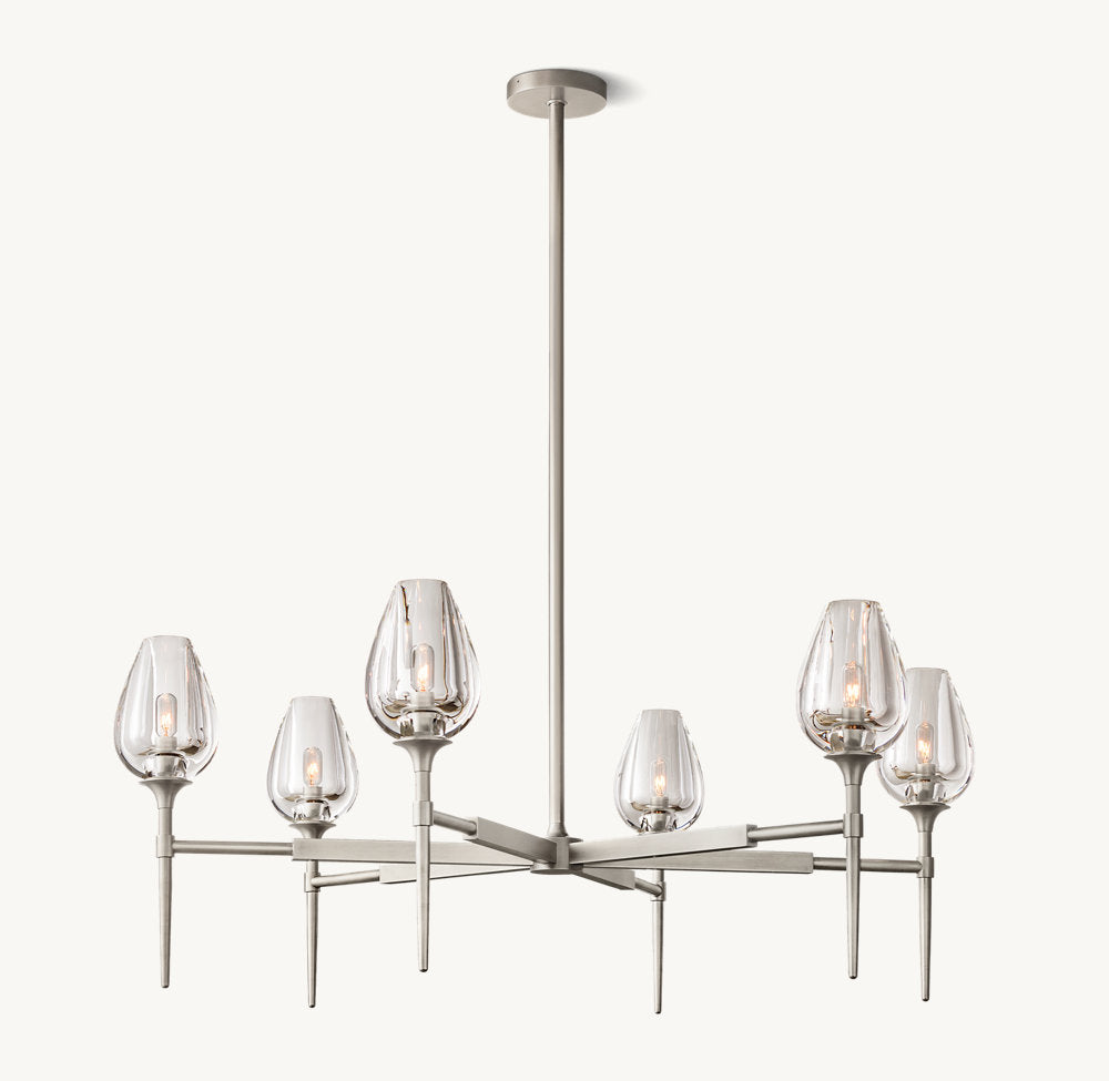 TULIP ROUND CHANDELIER 42"