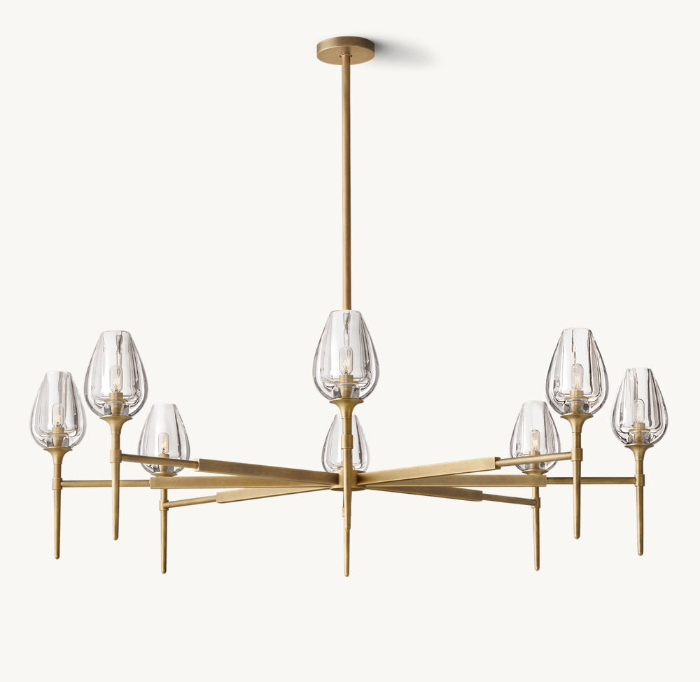 TULIP ROUND CHANDELIER 54"