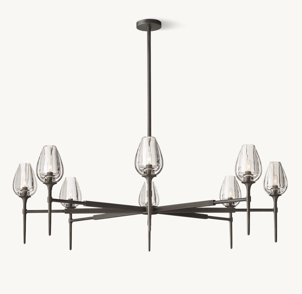 TULIP ROUND CHANDELIER 54"