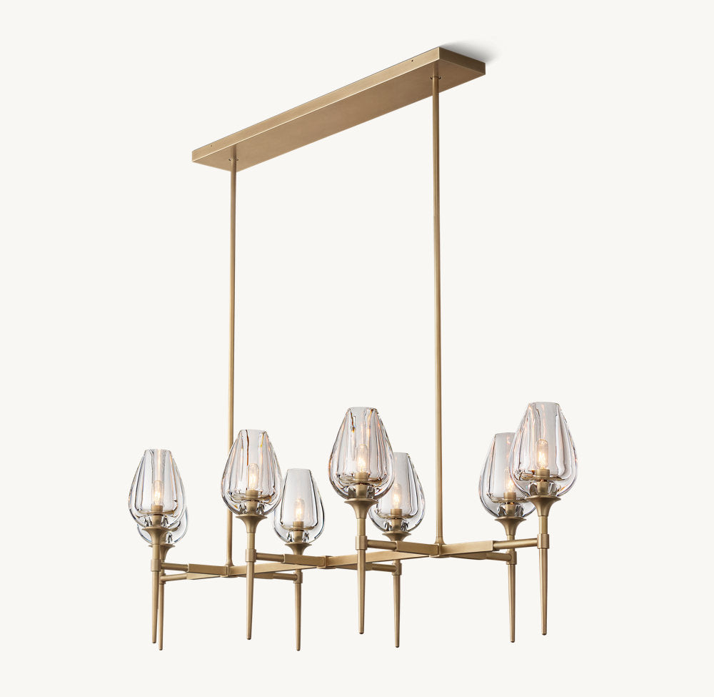 TULIP LINEAR CHANDELIER 52"