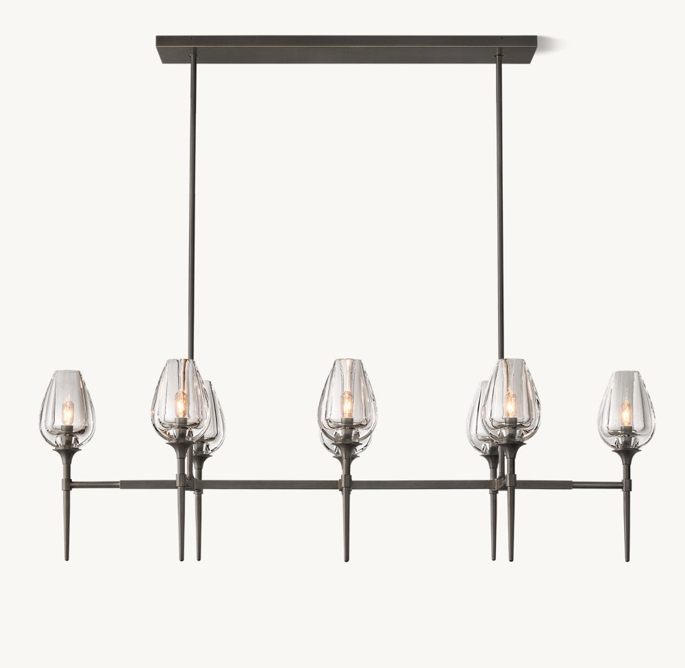 TULIP LINEAR CHANDELIER 52"