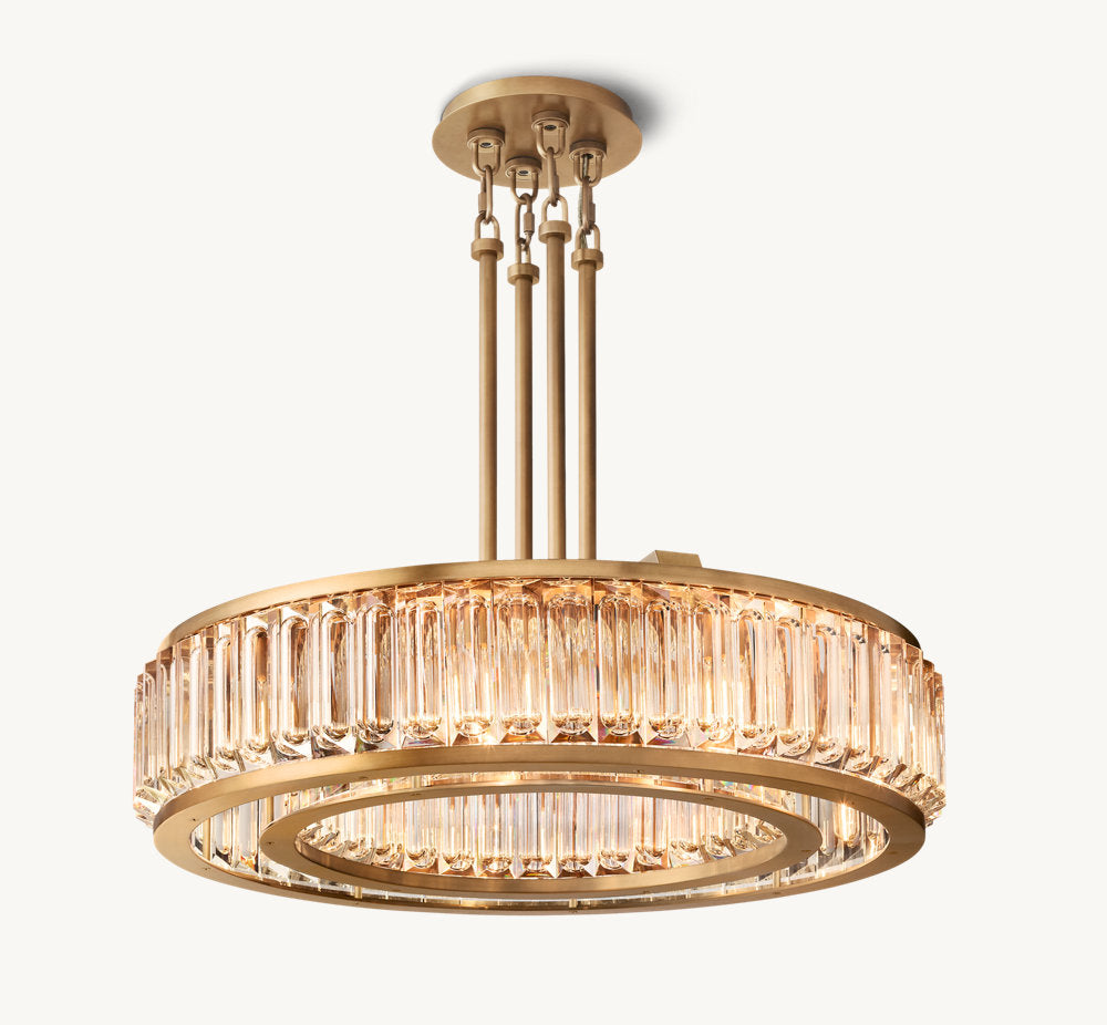 MAURIER ROUND CHANDELIER 37"