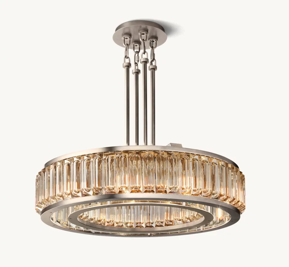 MAURIER ROUND CHANDELIER 37"