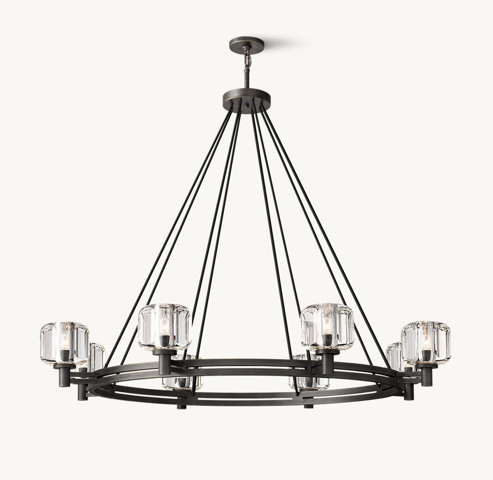 DEMARET ROUND CHANDELIER 48"