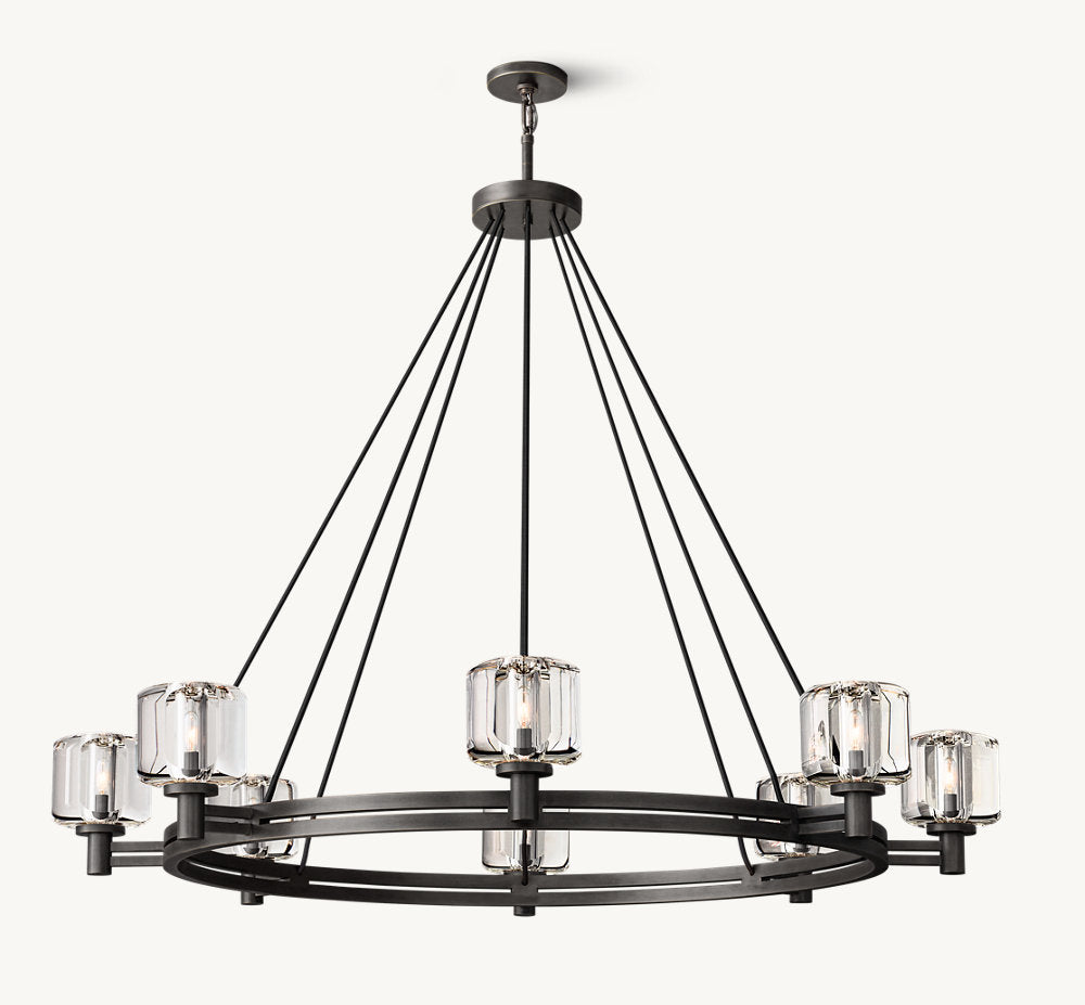 DEMARET ROUND CHANDELIER 48"