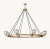 DEMARET ROUND CHANDELIER 60"