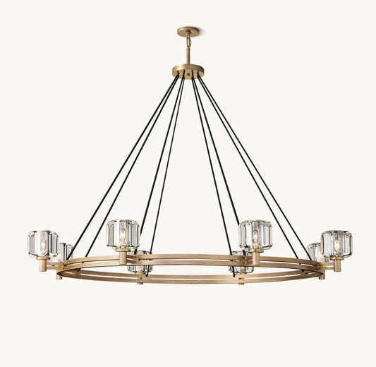 DEMARET ROUND CHANDELIER 60"