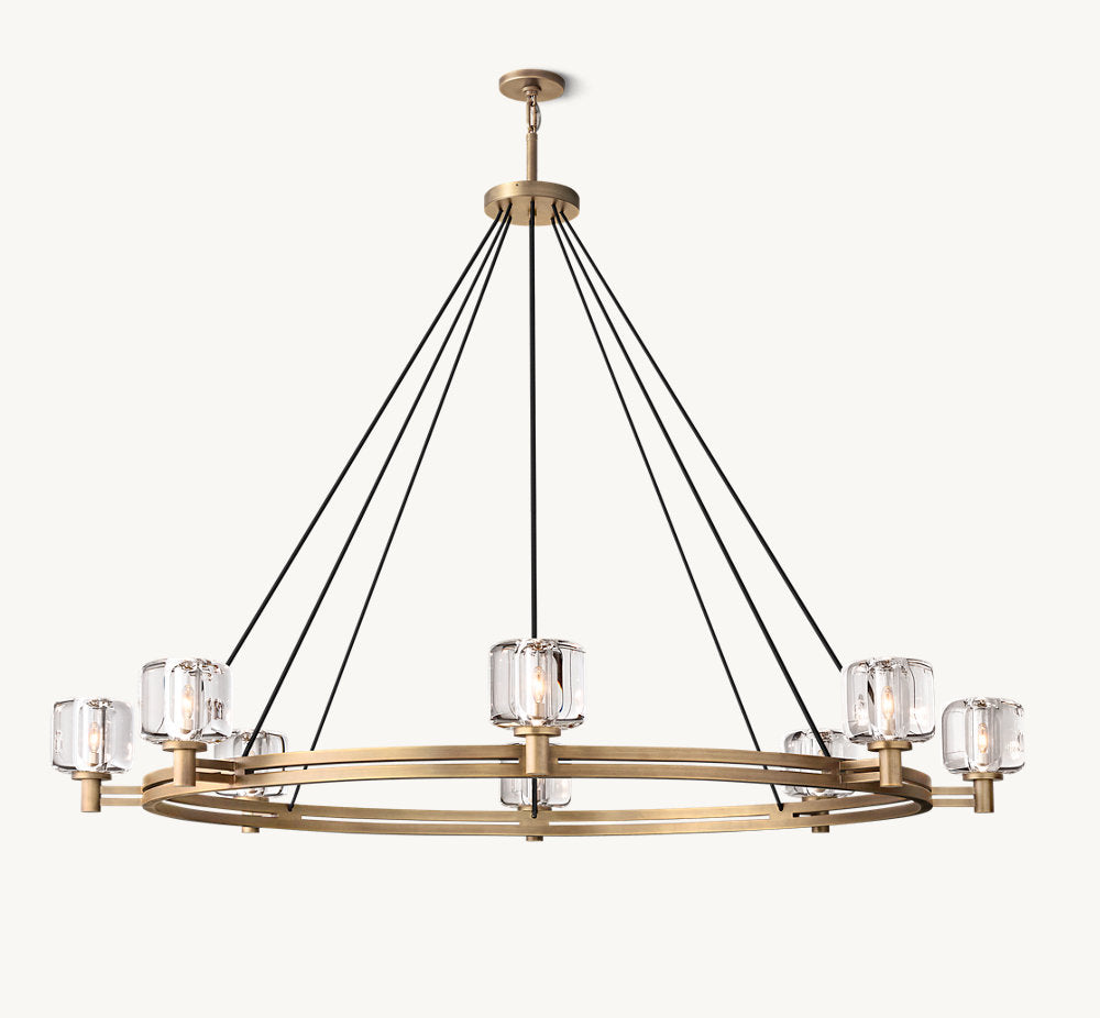 DEMARET ROUND CHANDELIER 60"