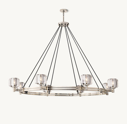 DEMARET ROUND CHANDELIER 60"