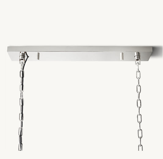 1920S ODEON RECTANGULAR CHANDELIER 59"