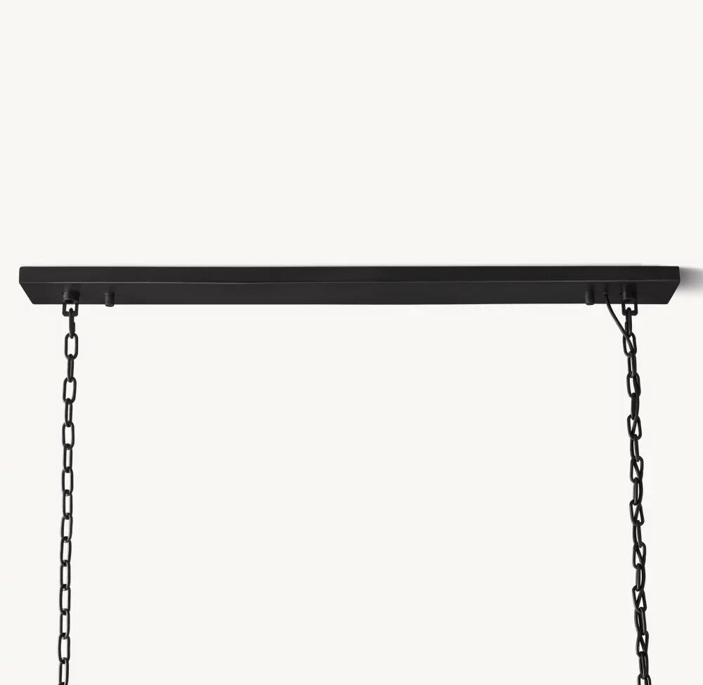 1920S ODEON RECTANGULAR CHANDELIER 72"