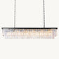 1920S ODEON RECTANGULAR CHANDELIER 72"