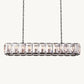 HARLOW CRYSTAL RECTANGULAR CHANDELIER 74"