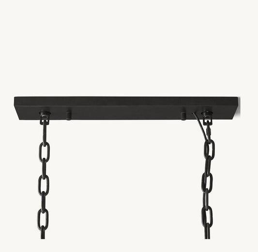 HARLOW CRYSTAL RECTANGULAR CHANDELIER 42"