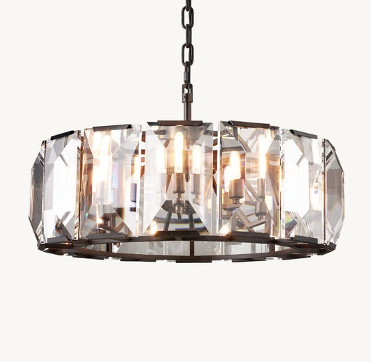 HARLOW CRYSTAL ROUND CHANDELIER 31"