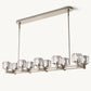 DEMARET DOUBLE LINEAR CHANDELIER 54"