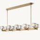 DEMARET DOUBLE LINEAR CHANDELIER 54"
