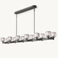 DEMARET DOUBLE LINEAR CHANDELIER 72"