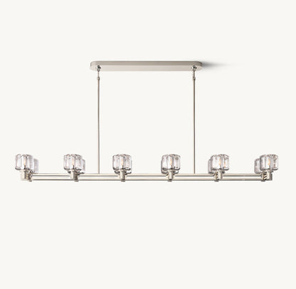 DEMARET DOUBLE LINEAR CHANDELIER 72"