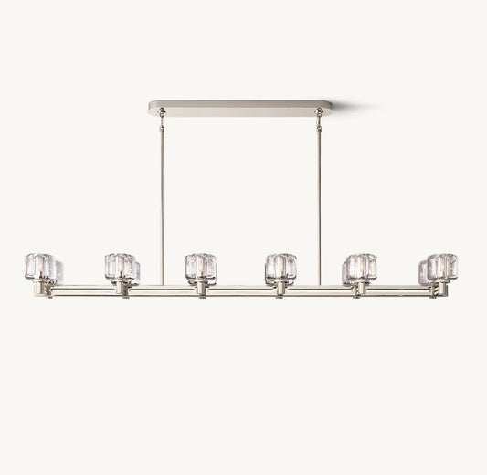 DEMARET DOUBLE LINEAR CHANDELIER 72"
