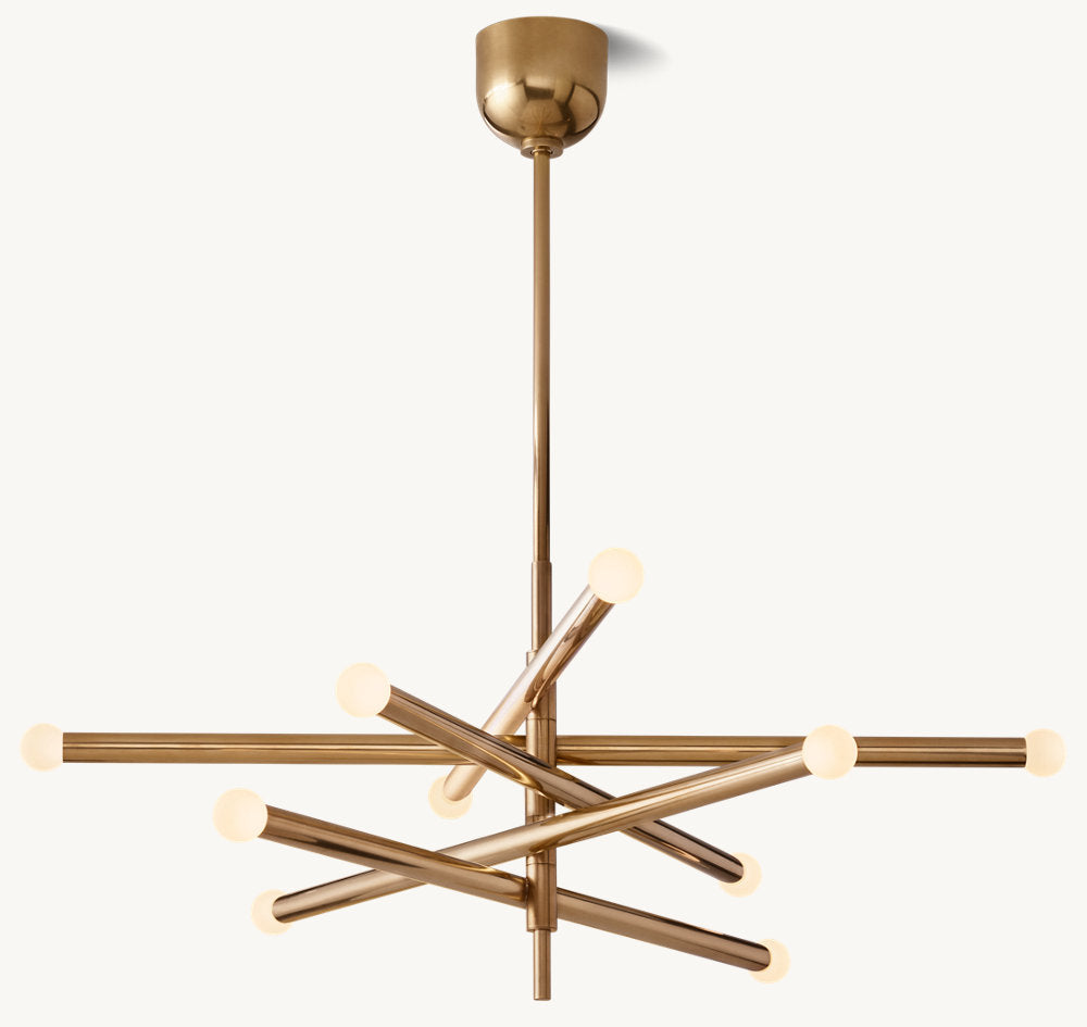 ROUSSEAU 10-LIGHT MOBILE ORB CHANDELIER