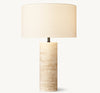 SAREZZO STONE CYLINDRICAL TABLE LAMP