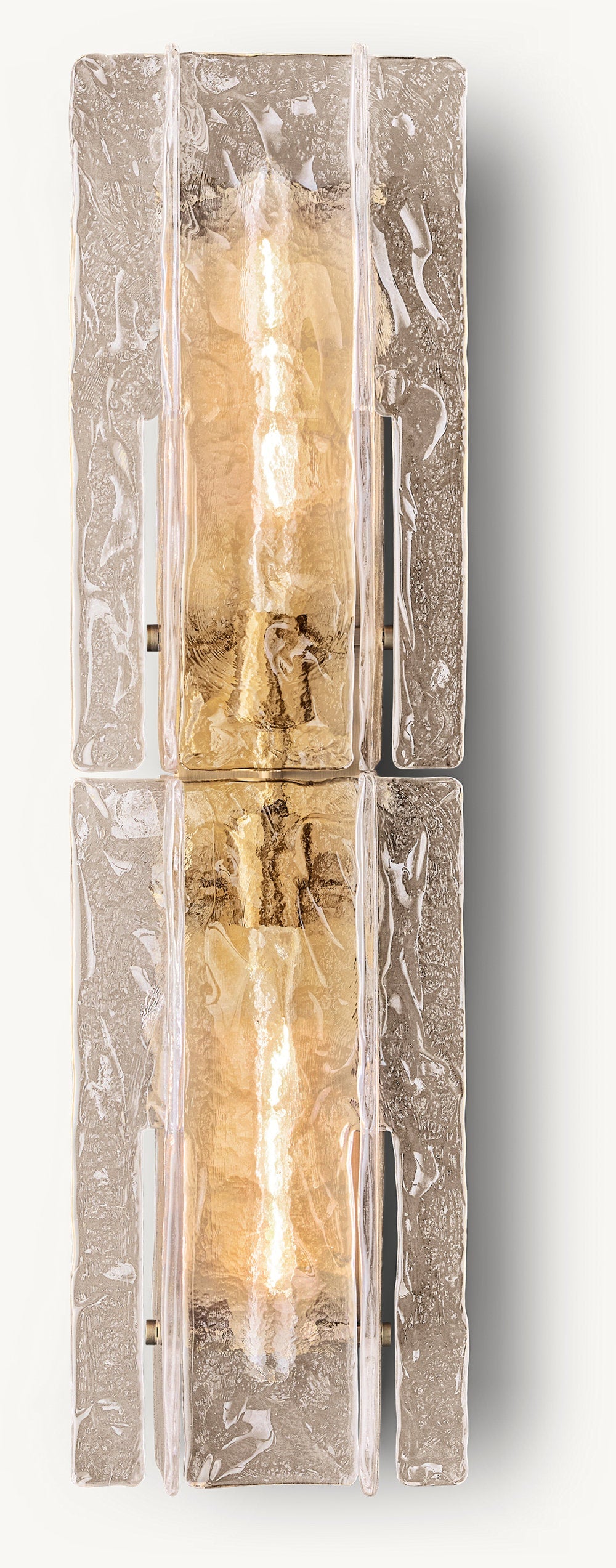 LATTICE SMOKE GLASS SCONCE