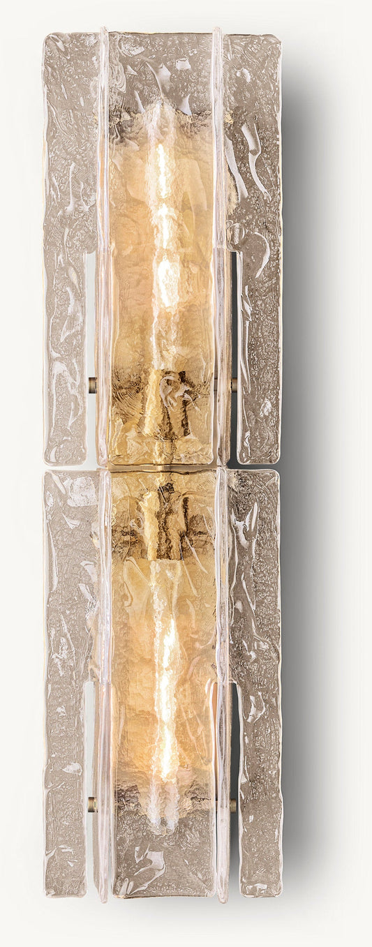 LATTICE SMOKE GLASS SCONCE