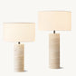 SAREZZO CYLINDRICAL STONE TABLE LAMP