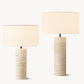SAREZZO STONE CYLINDRICAL TABLE LAMP