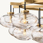 CABRETTE CLEAR GLASS ROUND CHANDELIER 60"