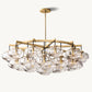 CABRETTE CLEAR GLASS ROUND CHANDELIER 60"