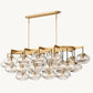 CABRETTE CLEAR GLASS LINEAR CHANDELIER 72"