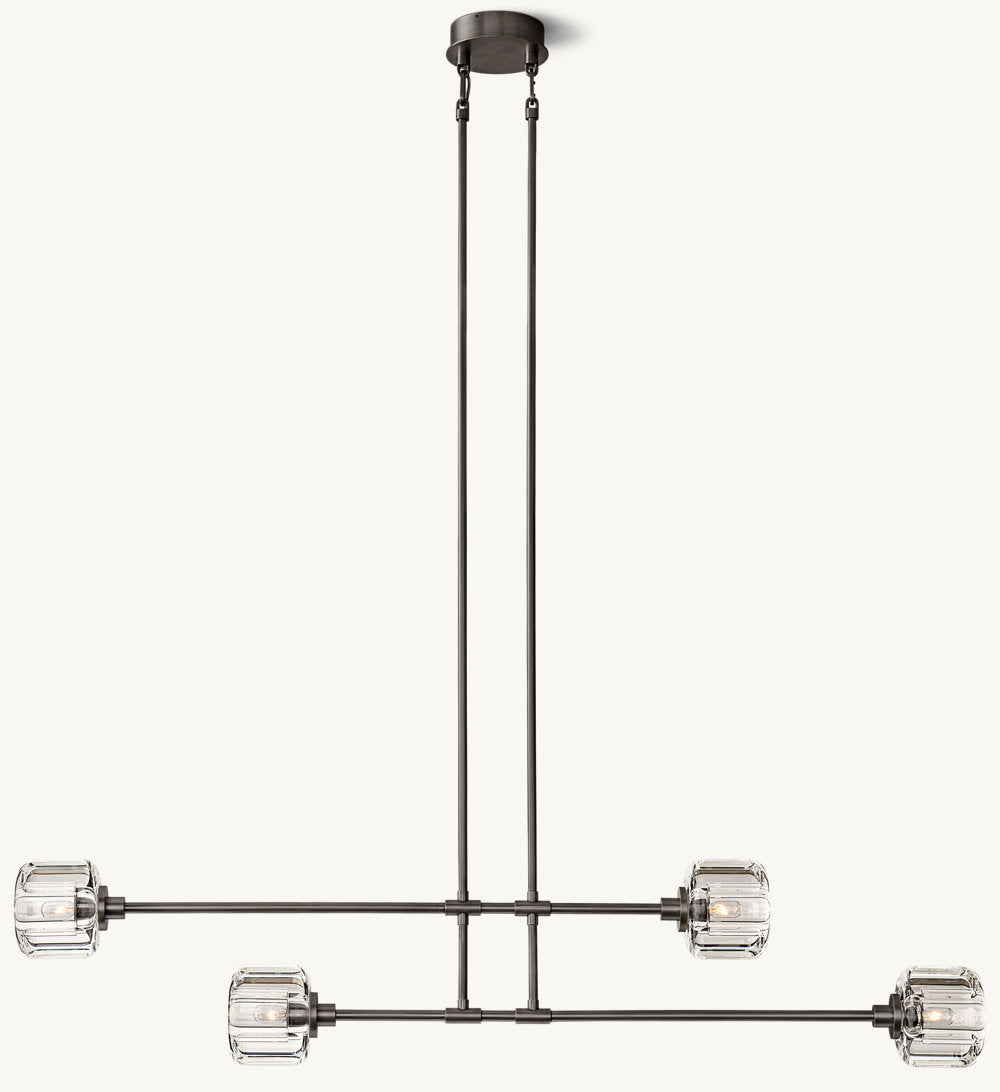 DEMARET MOBILE LINEAR CHANDELIER 54"