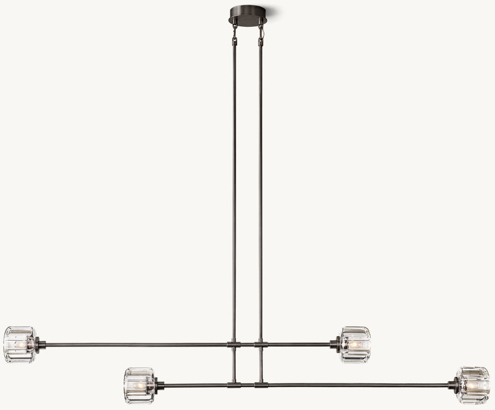 DEMARET MOBILE LINEAR CHANDELIER 72"