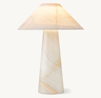 MYCENA ROUND STONE TABLE LAMP