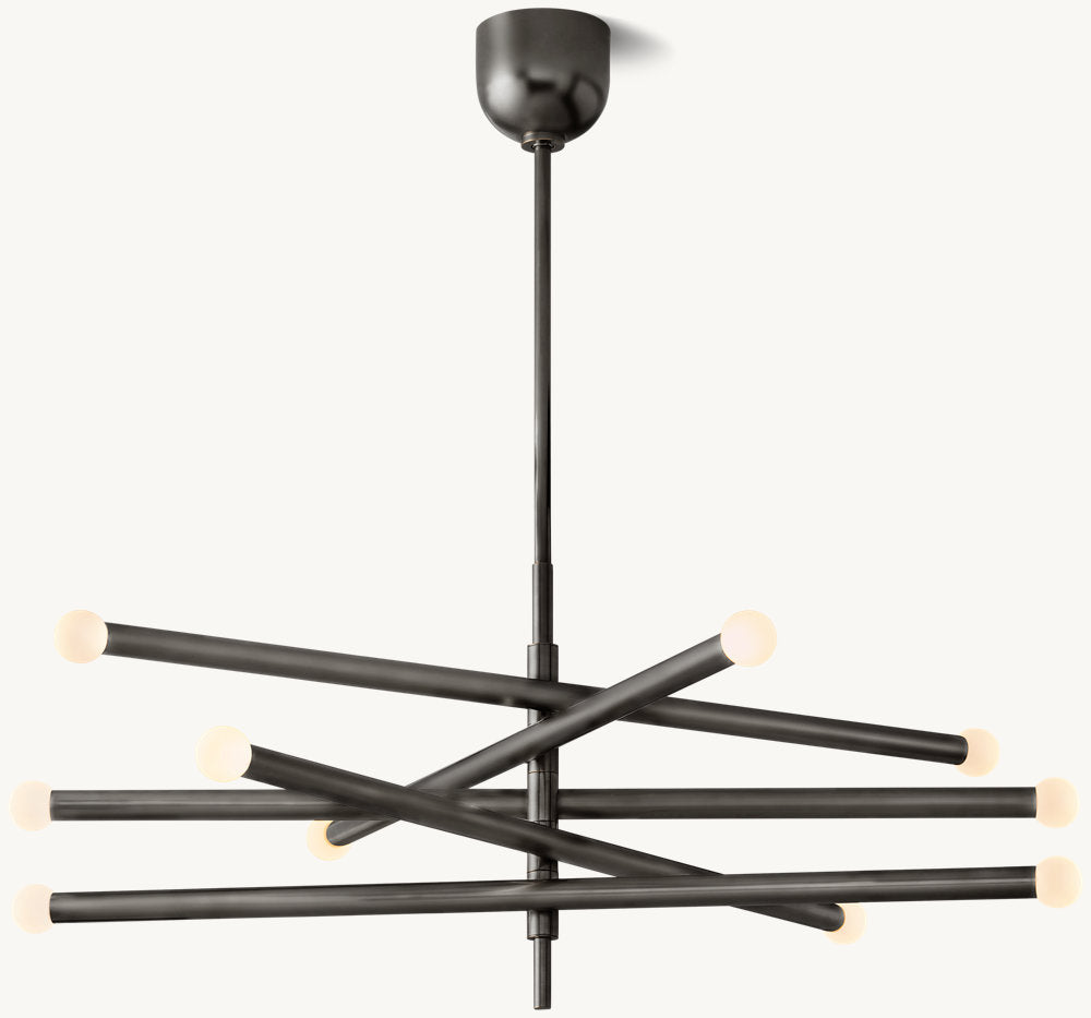 ROUSSEAU 10-LIGHT MOBILE ORB CHANDELIER