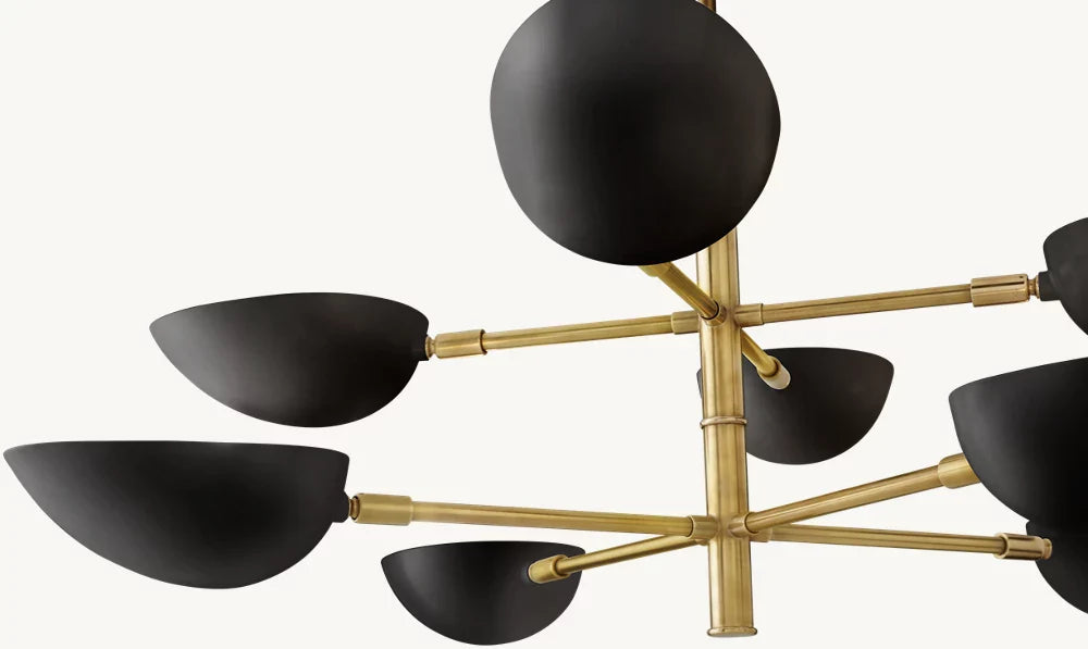 GRAPHIC CHANDELIER 38"