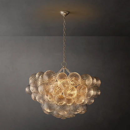 Talia Glass Ball Chandelier 33"
