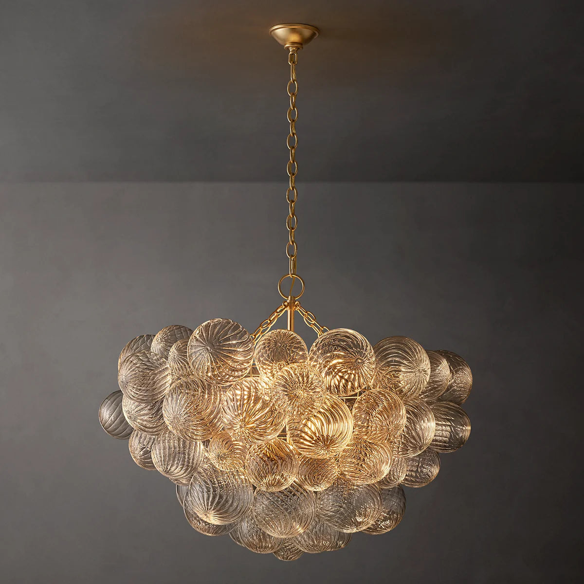 Talia Glass Ball Chandelier 33"