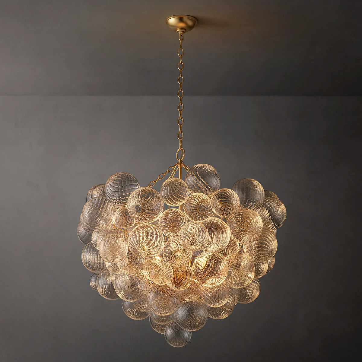 Talia Glass Ball Chandelier 38"