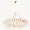 Talia Glass Ball Ring Chandelier 54"