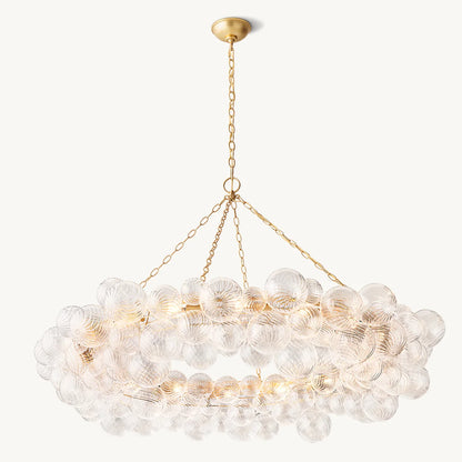 Talia Glass Ball Ring Chandelier 54"