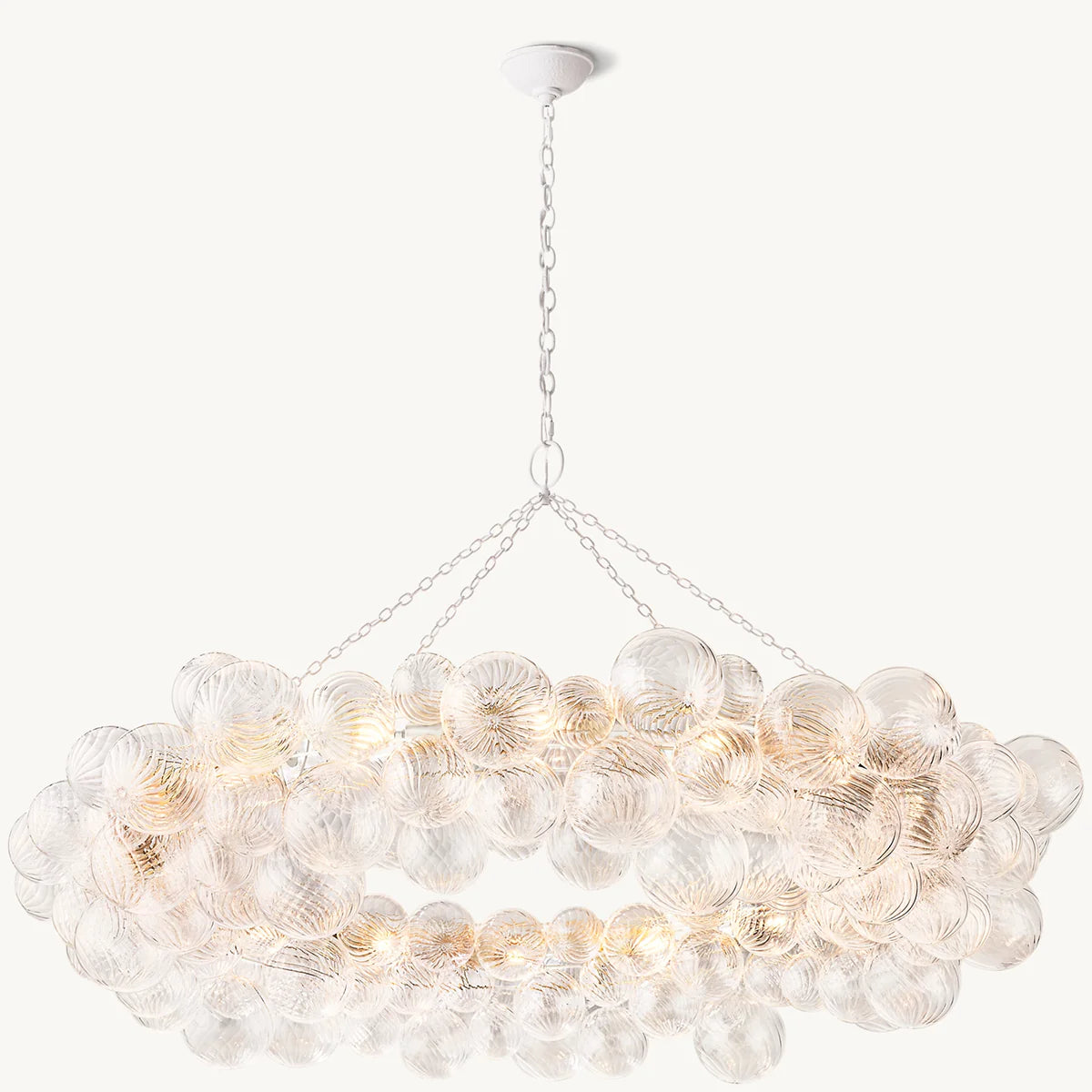 Talia Glass Ball Ring Chandelier 63"
